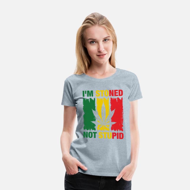 I'm Stoned Not Stupid Marijuana Funny weed T-Shirt