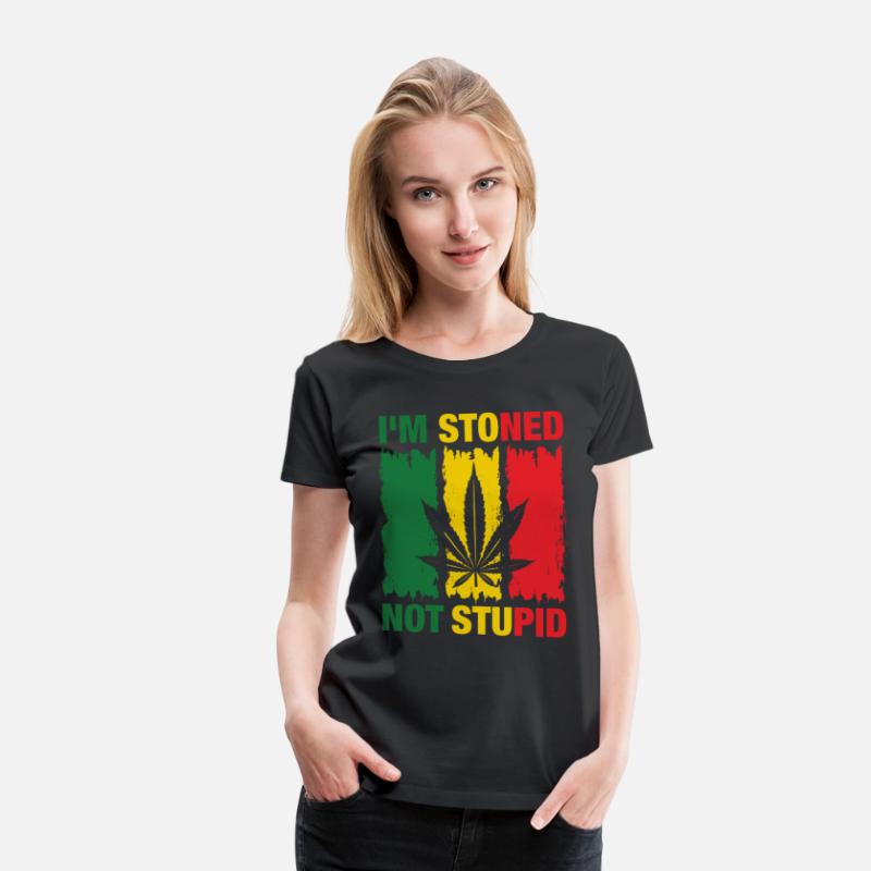 I'm Stoned Not Stupid Marijuana Funny weed T-Shirt