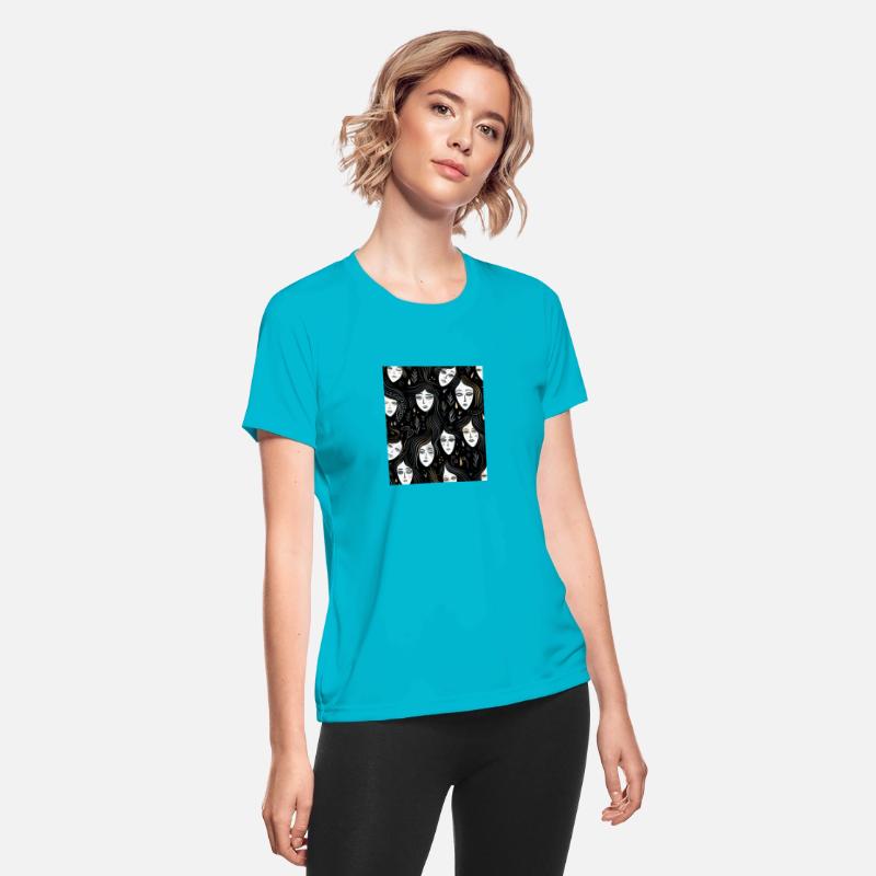 International Womens Day Woman Faces Seamless