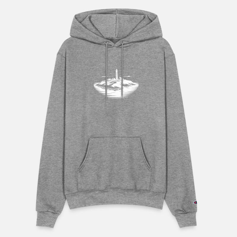 Island With Lighthouse On The Coast