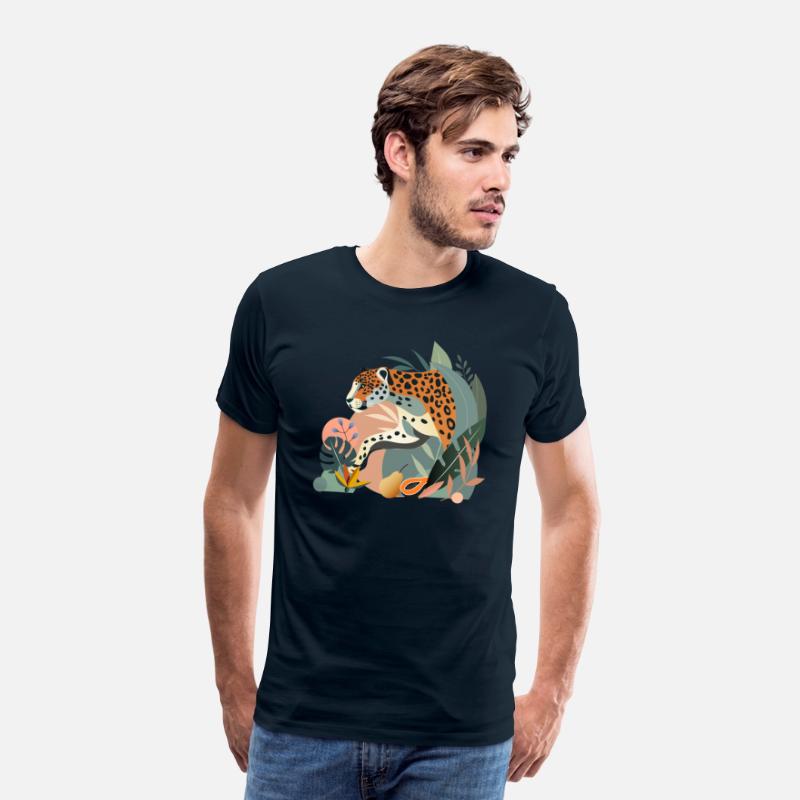 Jaguar in the Jungle - Elegant Wildlife Illustrati