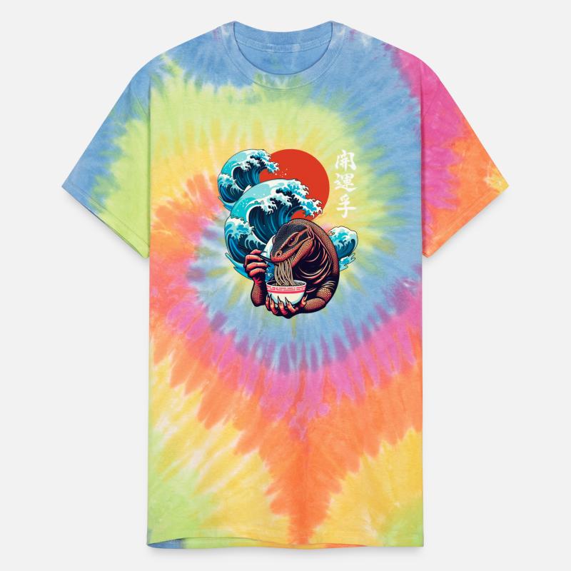 Japanese Wave Sunset Art Noodle Foodie Monitor