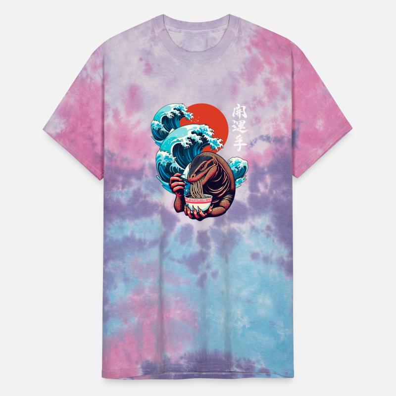 Japanese Wave Sunset Art Noodle Foodie Monitor