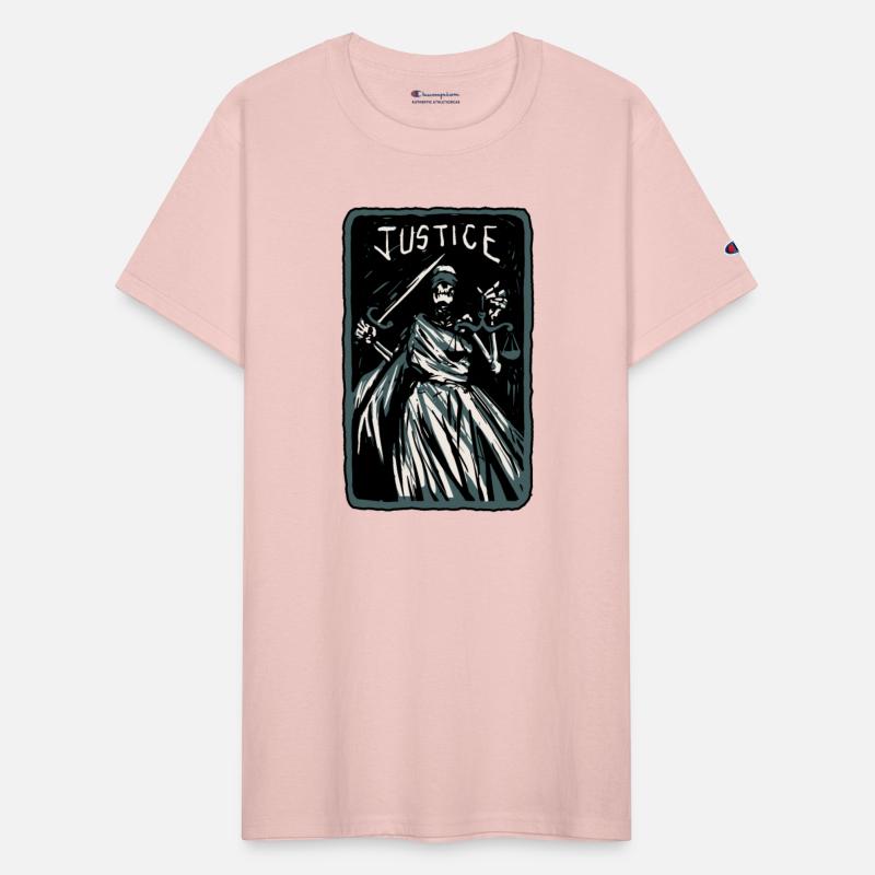 Justice Skeleton Skull Tarot Card