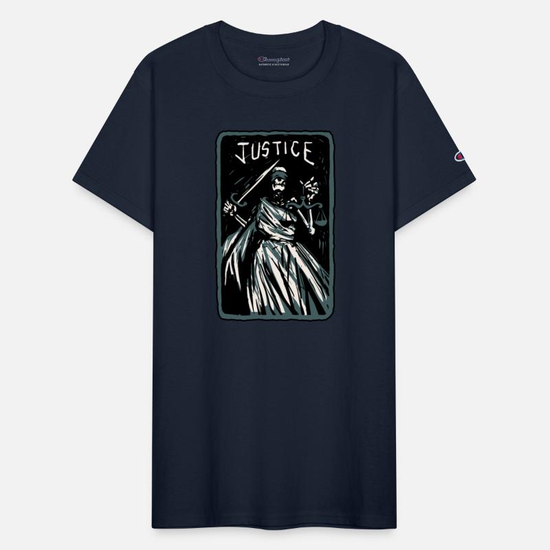 Justice Skeleton Skull Tarot Card