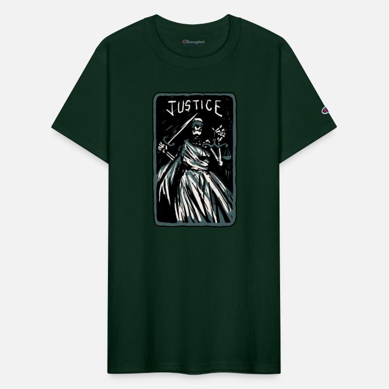 Justice Skeleton Skull Tarot Card