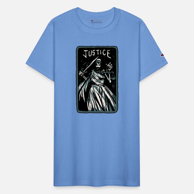 Justice Skeleton Skull Tarot Card