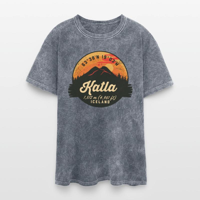 Katla Volcano Iceland Retro Sunset Hiking Camping