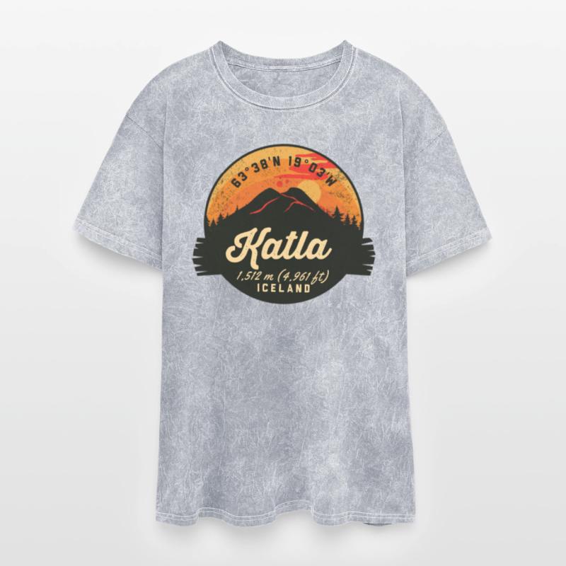 Katla Volcano Iceland Retro Sunset Hiking Camping