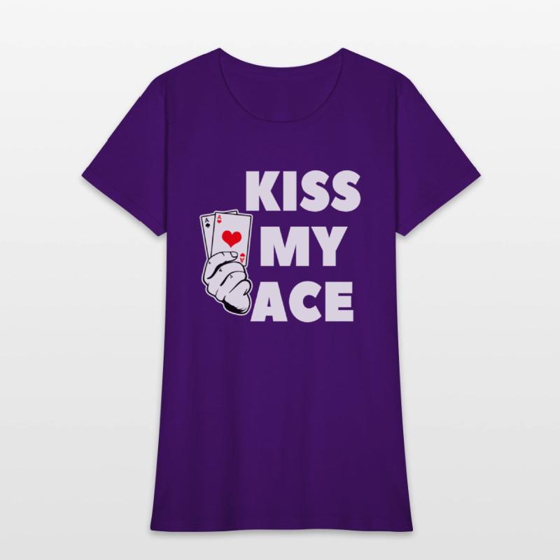 Kiss My Ace For A Poker Club Player
