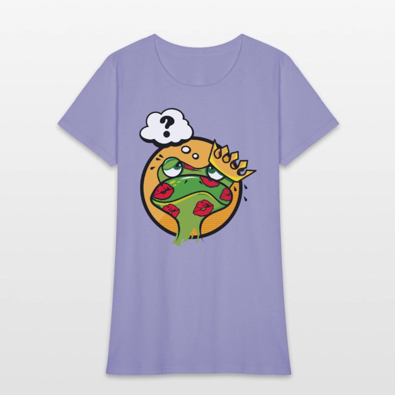 Kissed Frog with Crown and Question Mark