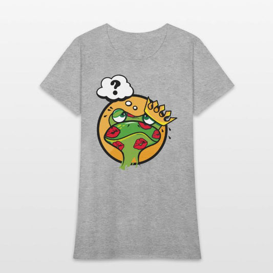 Kissed Frog with Crown and Question Mark