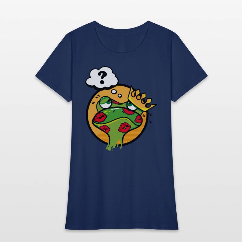 Kissed Frog with Crown and Question Mark