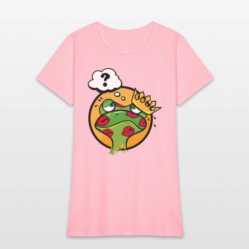 Kissed Frog with Crown and Question Mark