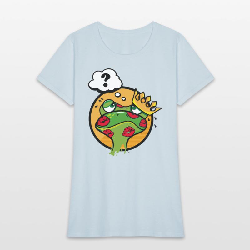 Kissed Frog with Crown and Question Mark