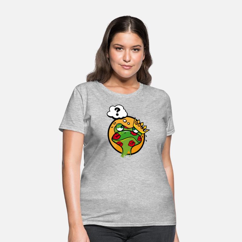 Kissed Frog with Crown and Question Mark