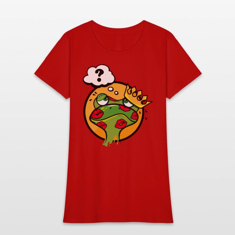 Kissed Frog with Crown and Question Mark