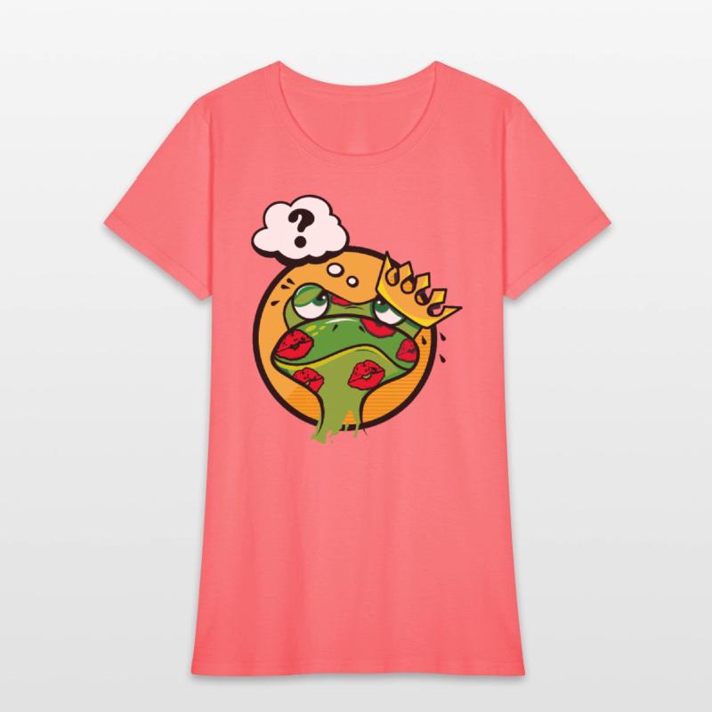 Kissed Frog with Crown and Question Mark
