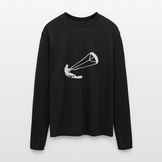 Kitesurfer silhouette kiteboarding adrenaline athl