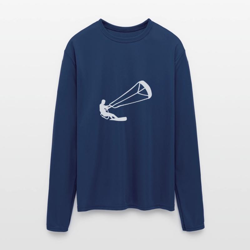 Kitesurfer silhouette kiteboarding adrenaline athl