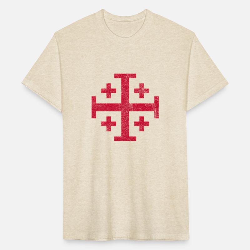Knight'S Templar Jerusalem Cross Kingdom Of Jerusa