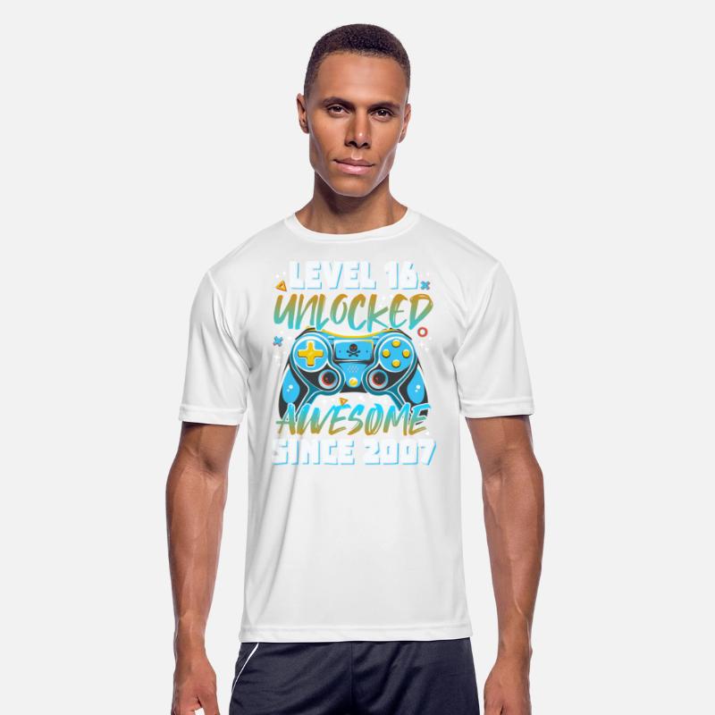 Level 16 Unlocked Awesome 2007 Gamer 16th Birthday