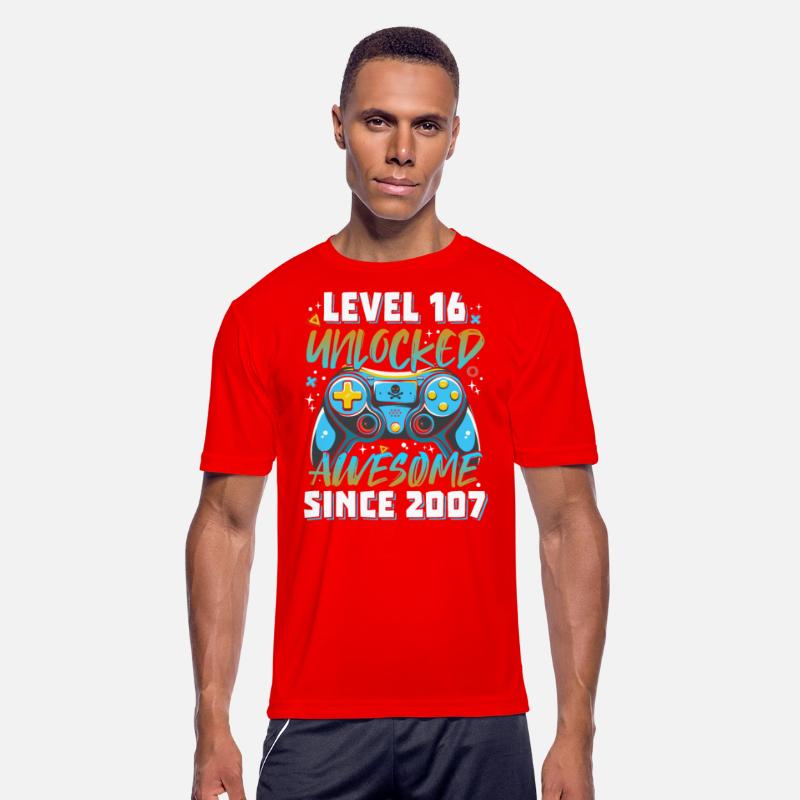 Level 16 Unlocked Awesome 2007 Gamer 16th Birthday