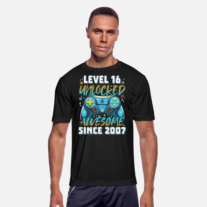 Level 16 Unlocked Awesome 2007 Gamer 16th Birthday