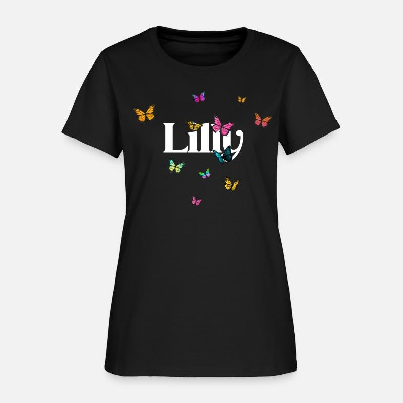 LILLY - beautiful girl name with cute butterflies