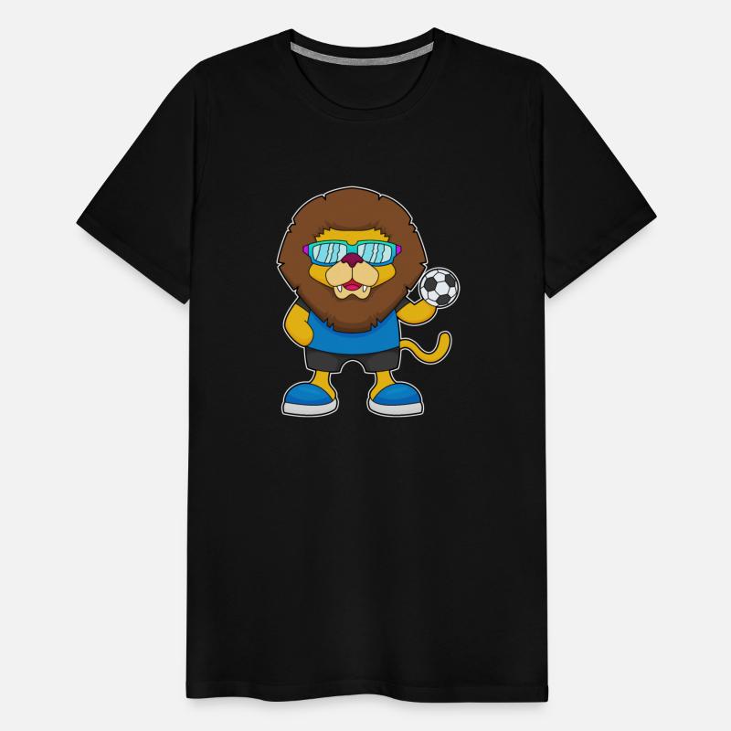 Lion As Soccer Player With Soccer