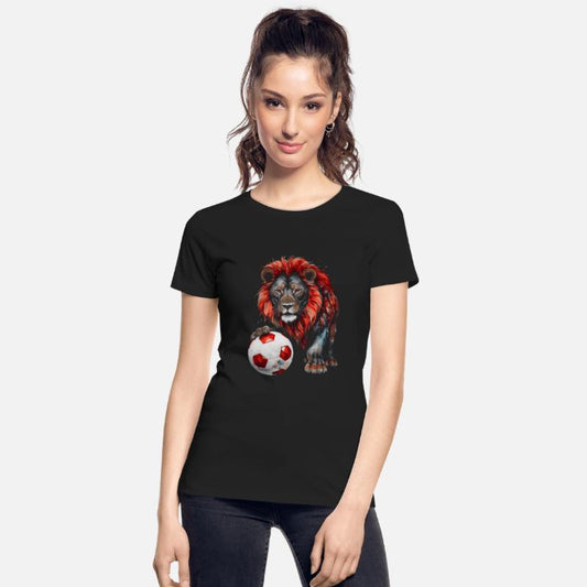 Lion Football Soccer Colorful Animal Graphic