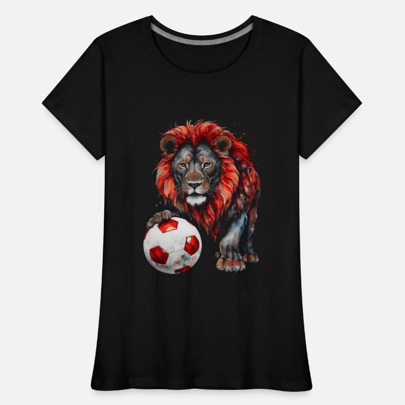 Lion Football Soccer Colorful Animal Graphic