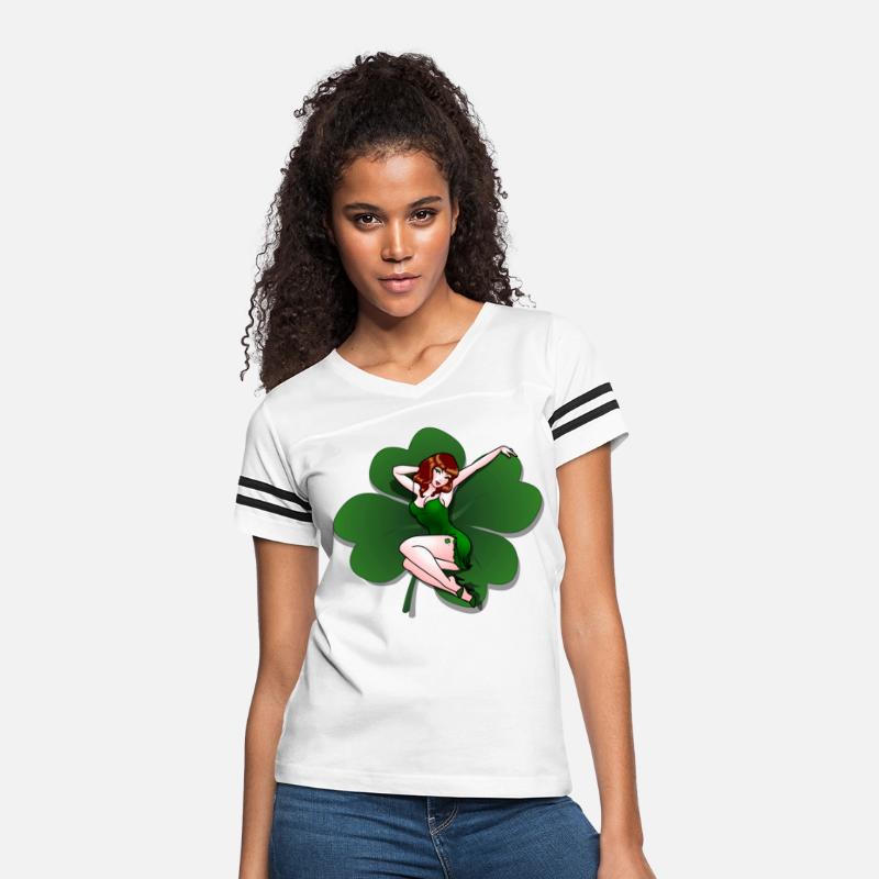 Lucky Pinup Girl St Patrick's Pin Up Shirts