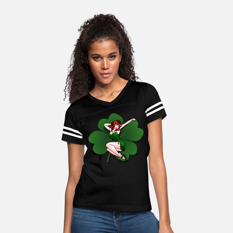 Lucky Pinup Girl St Patrick's Pin Up Shirts
