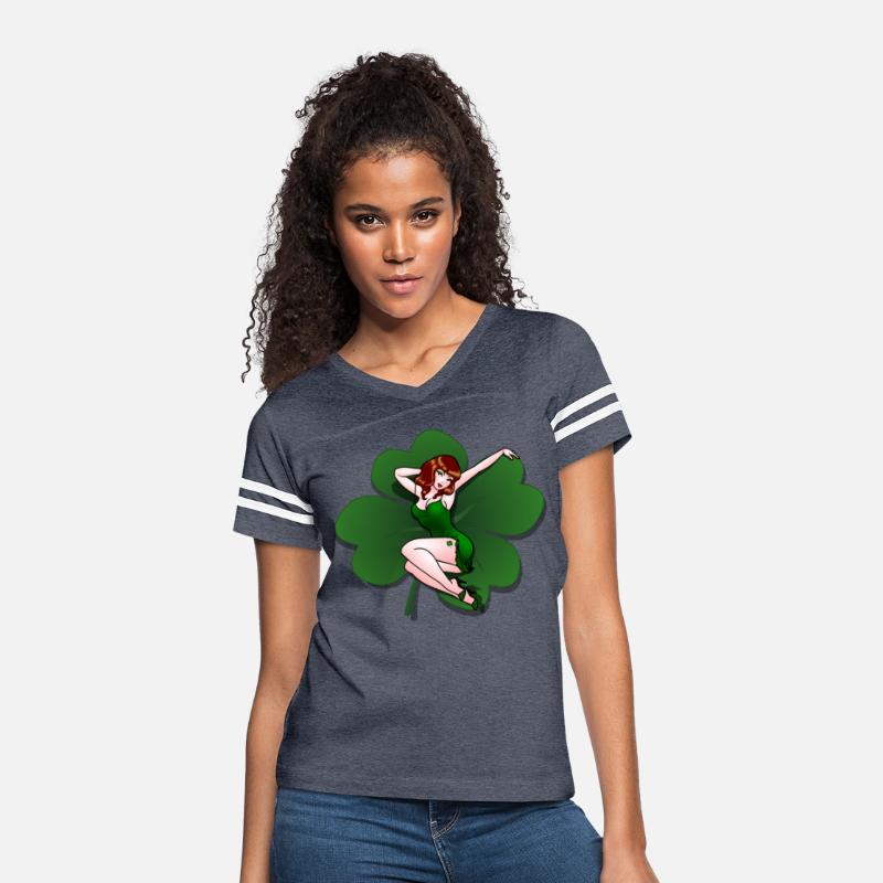 Lucky Pinup Girl St Patrick's Pin Up Shirts