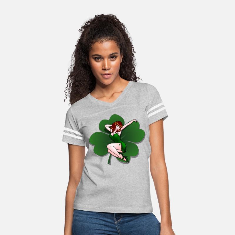 Lucky Pinup Girl St Patrick's Pin Up Shirts