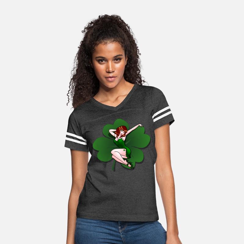 Lucky Pinup Girl St Patrick's Pin Up Shirts