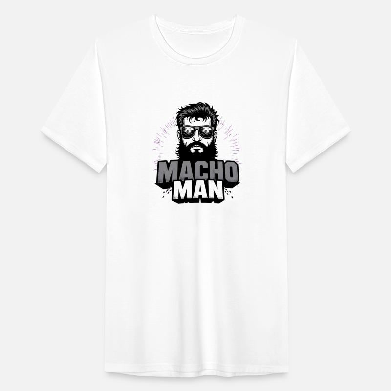 Macho Man Retro Vintage Beard Sunglasses Design