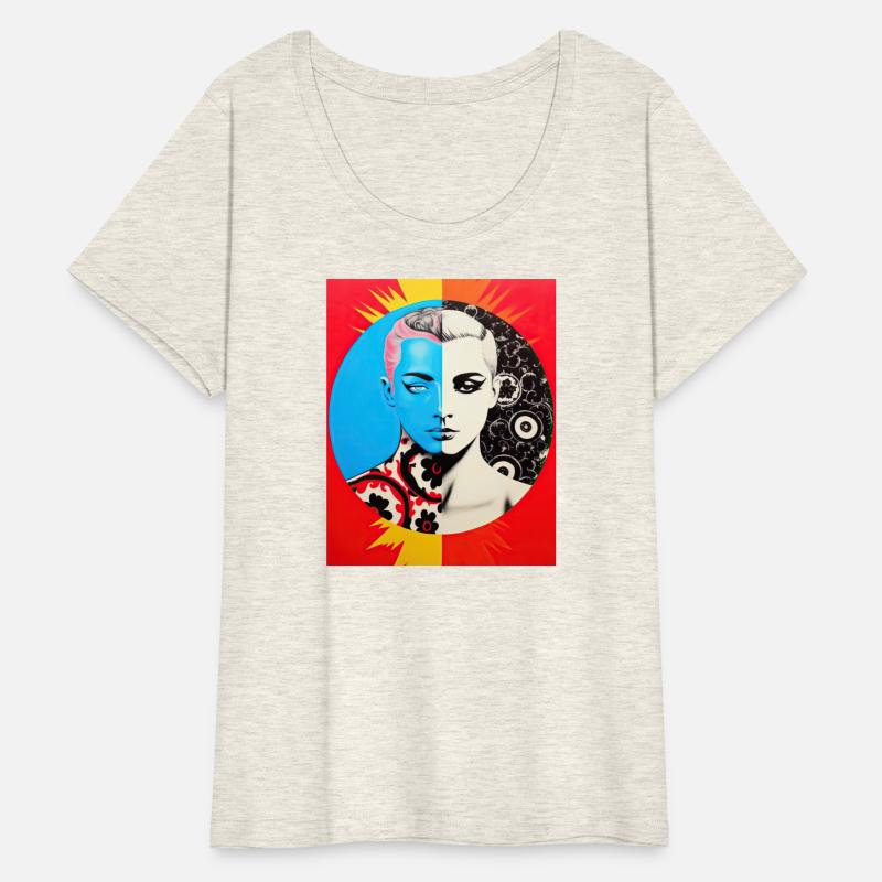 Male Symmetry Colorful and black and white Pop Art