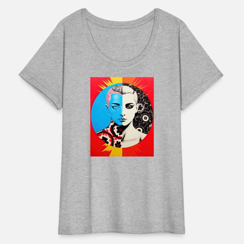 Male Symmetry Colorful and black and white Pop Art