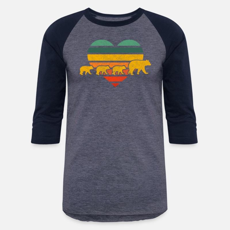 Mama Bear Three Cubs Heart Mothers Day