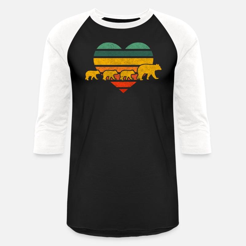 Mama Bear Three Cubs Heart Mothers Day