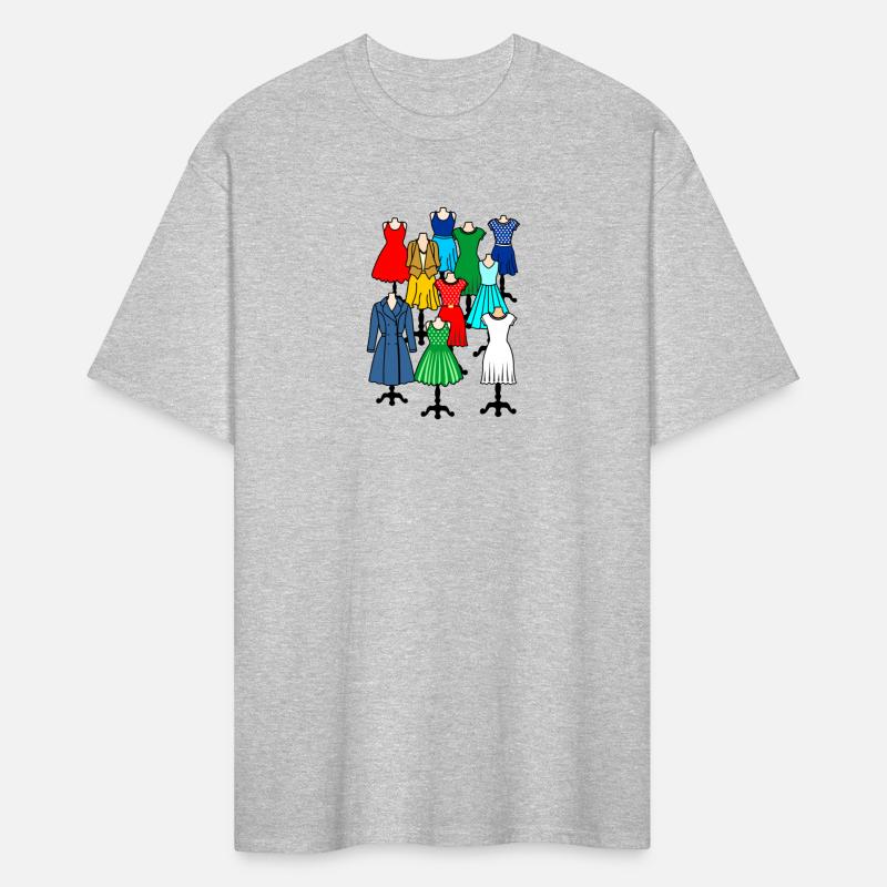 Mannequins with women's and girls' clothing