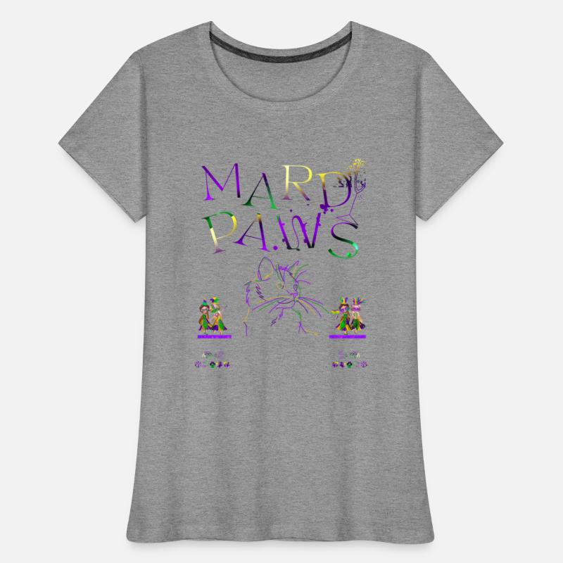 mardi gras funny dancing queen- kawii cat T-shirt