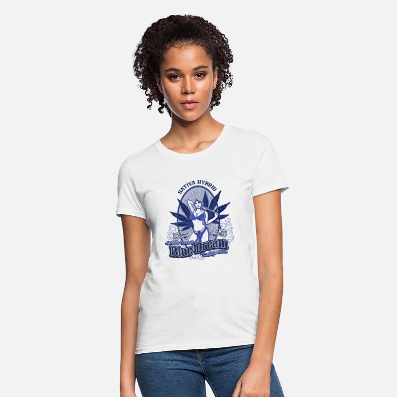 Marijuana Blue Strain Sexy Girl T Shirt