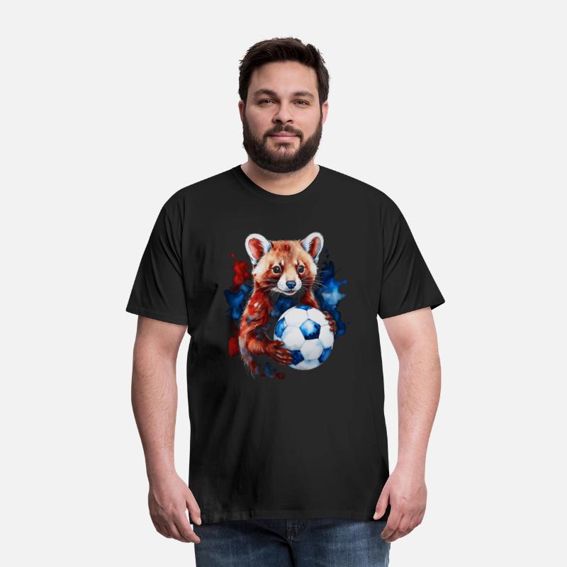 Marten Football Soccer Colorful Animal Graphic