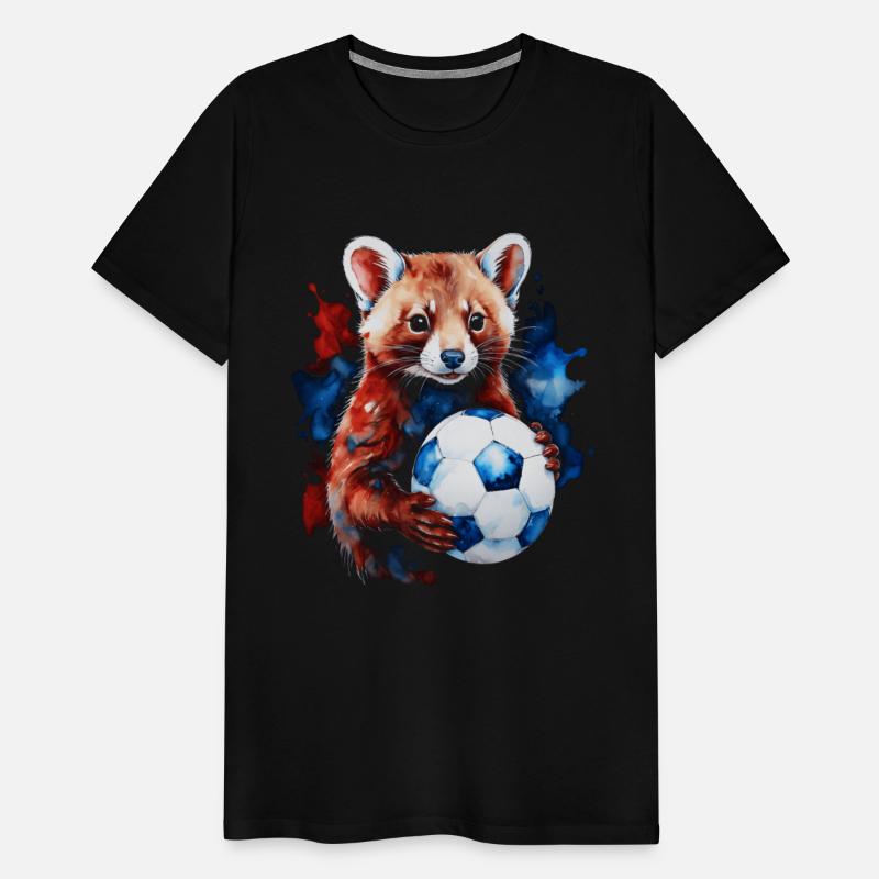 Marten Football Soccer Colorful Animal Graphic