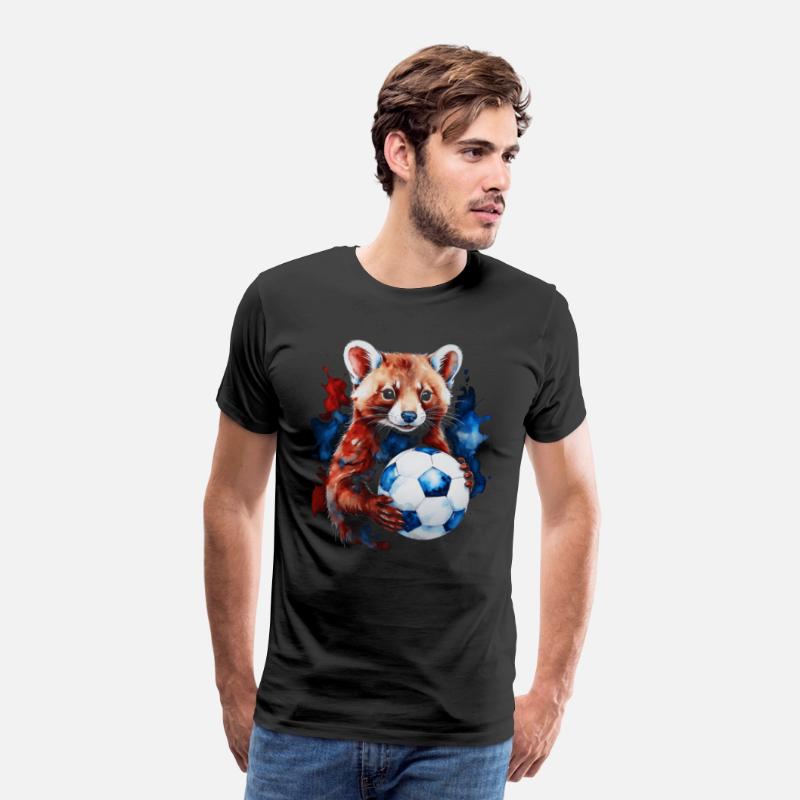 Marten Football Soccer Colorful Animal Graphic