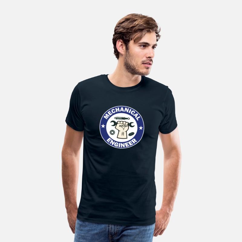 Mechanical engineer blue and white Circle Design