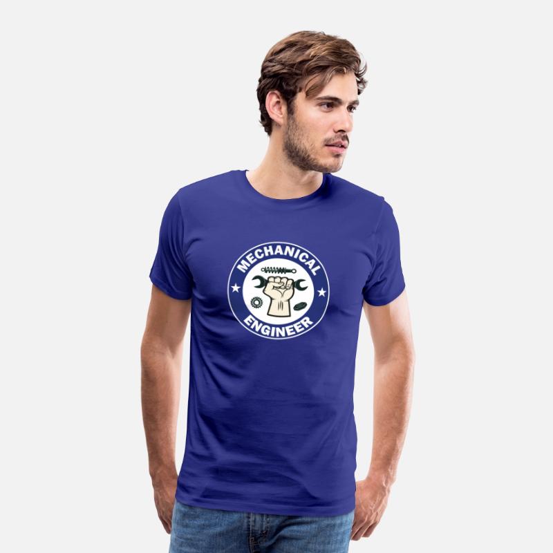 Mechanical engineer blue and white Circle Design